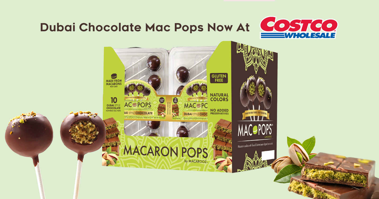 Dubai Chocolate Mac Pops Have Arrived at Costco