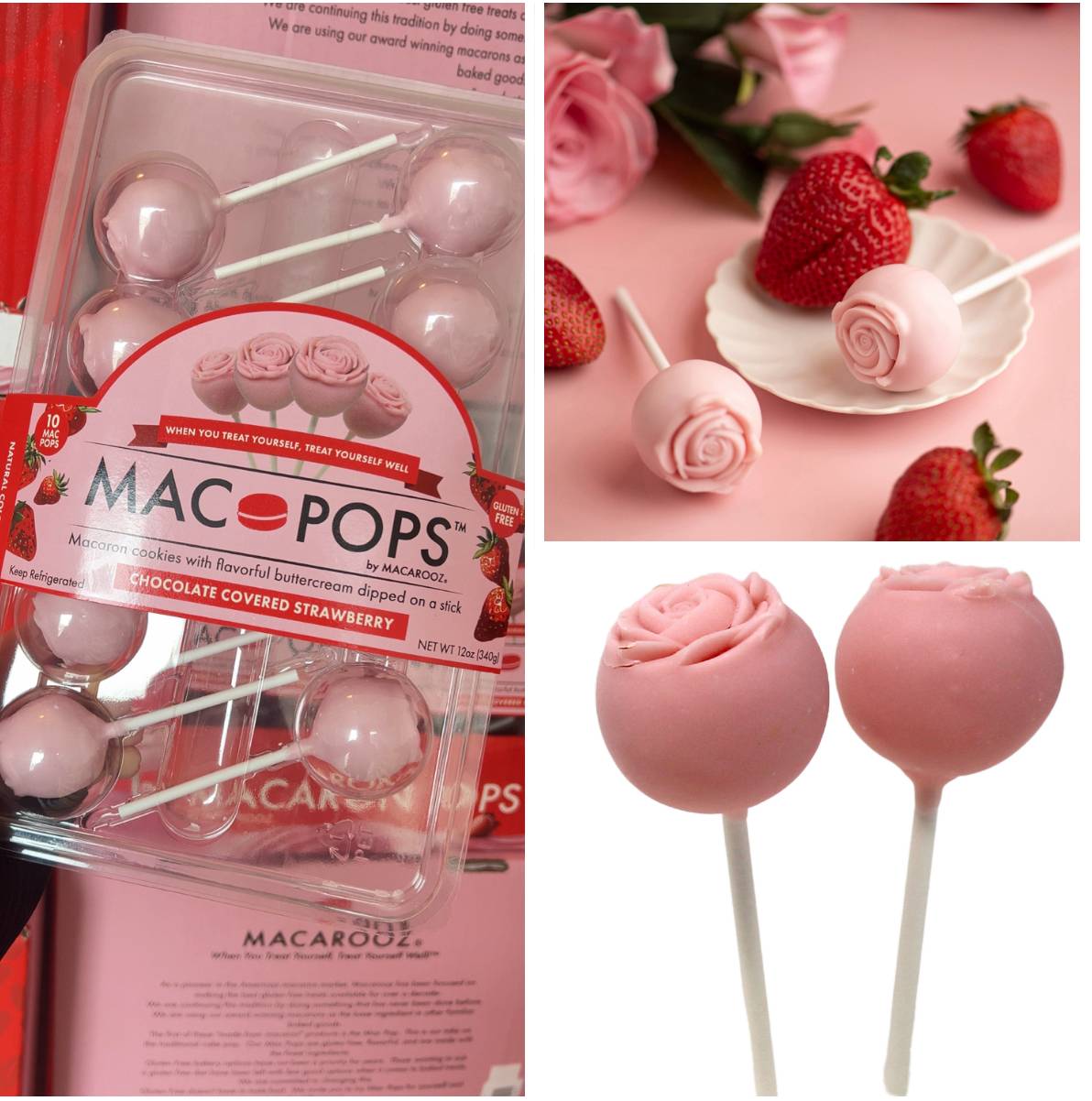 Macarooz Debuts Limited-Time Chocolate Covered Strawberry Mac Pops at