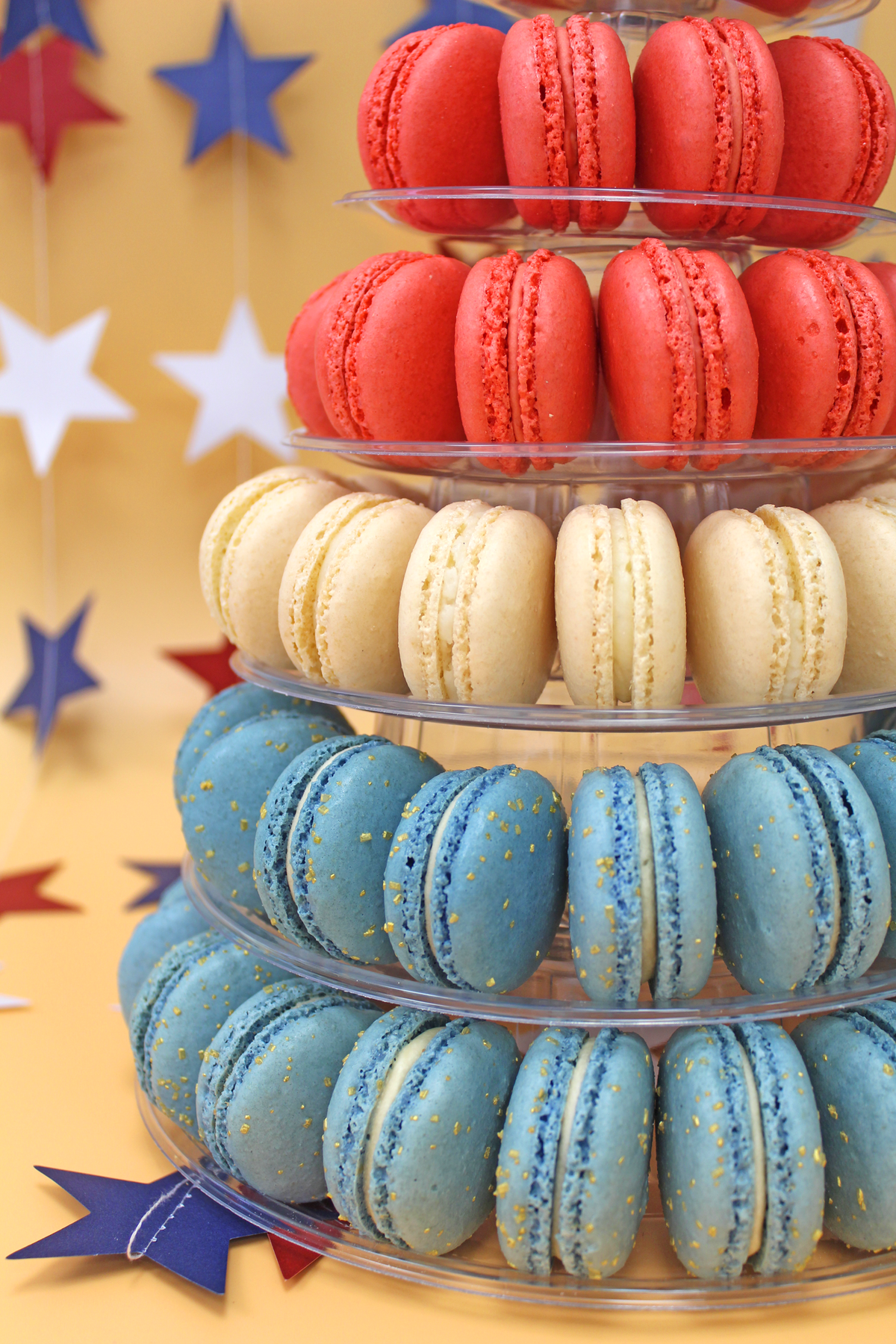Red, White, and Blue Tower