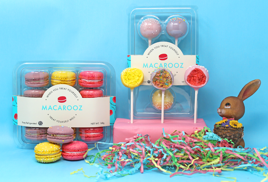 Easter Set 3: 12ct Macarons + 3ct Mac Pops