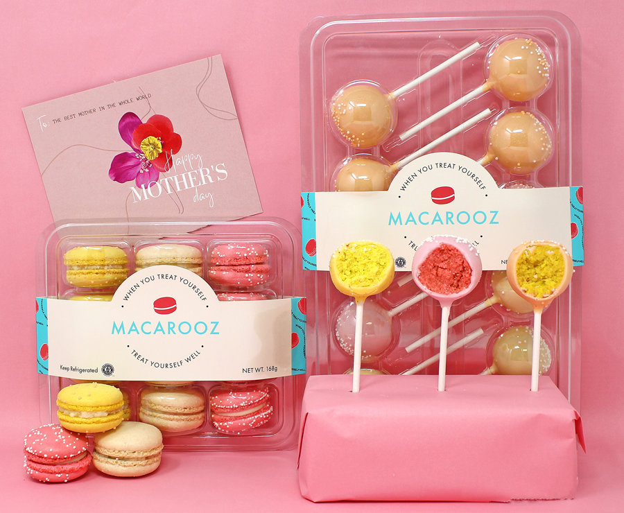 Mother&#39;s Day Set 4: 12ct Macarons + 10ct Mac Pops