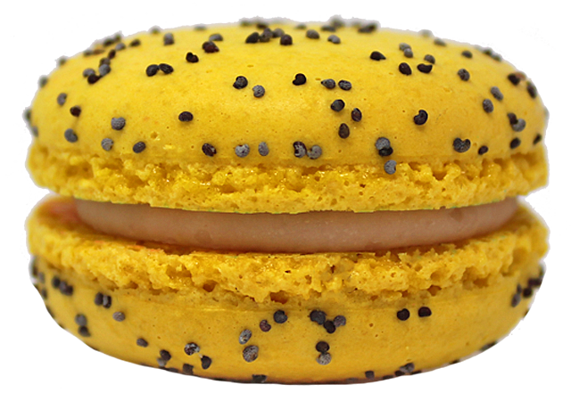 Lemon Raspberry Poppy Seed Macaron - Macarooz